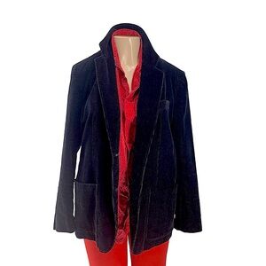 Vintage Anthony’s Black Corduroy Blazer Size 38 / US M